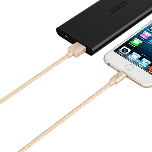Aukey Apple MFi certificado CB-D16 Cable USB 8 Pin 1 2 m para iPhone 6 6s 6Plus 5S 5 5C iPod Touch 5 iPad Air iPad mini iPad 4 iPod nano7 Dorado reviews Aukey Apple MFi certificado CB-D16 Cable USB 8 Pin 1 2 m para iPhone 6 6s 6Plus 5S 5 5C iPod Touch 5 iPad Air iPad mini iPad 4 iPod nano7 Dorado