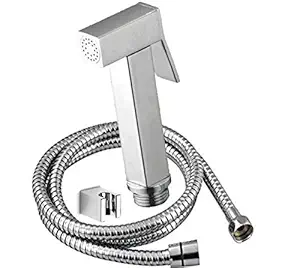 PESCA Stainless Steel Health Faucet, Silver, Chrome Finish