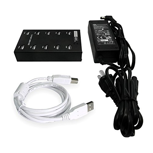 Sipolar A-300 10 Port USB 2.0 HUB für Bitcoin-Miner mit FÜHRTE Anzeige 12V 5A angetrieben - 5