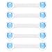 5X Child Infant Baby Safety Appliance Fridge Drawer Cupboard Cabinet Door Lengthened Lock Blue