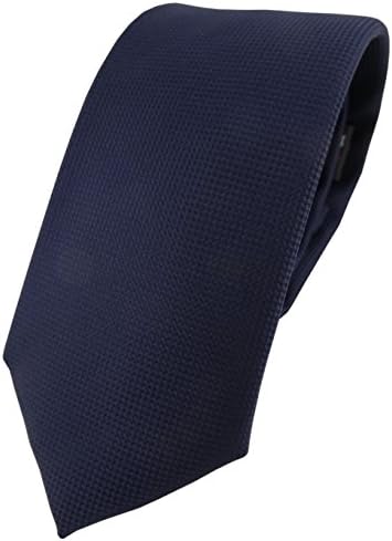 Modische TigerTie Designer tie necktie in marine dark blue dotted
