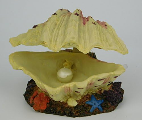 Clam Shell air action aquarium ornament