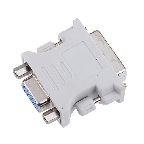 Gazechimp DVI-D (24 + 1 Pin) auf VGA-Buchsensteckeradapter Female Connecter Adapter
