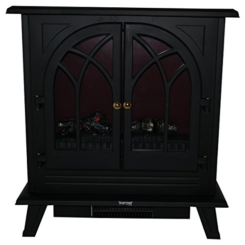 Electric Heater Black Exclusive 2Kw Stove Fireplace Wood Burning Effect