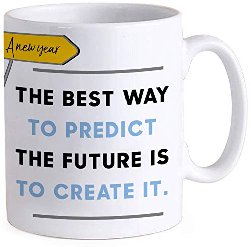 TIED RIBBONS New Year Gift for Collegues, Boss, Employees, Inspirational Quotes Printed Coffee Mug(325 ml)