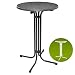 Produktbild Beautissu Bellini Stehtisch rund klappbar Ø 70 cm grau - Bistrotisch Klapptisch wackelt nicht & platzsparend verstaubar