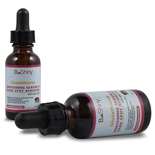 BeShiny Glutathion Skin Whitening Serum und Dark Spot Remover Leistungsstarke Altersflecken Corrector für Gesicht, Hände, Körper mit Kojic Acid mindert Akne, Pickel, Falten, dünne Linien, dunklen Flecken, Altersflecken & Hyperpigmentierung - 7