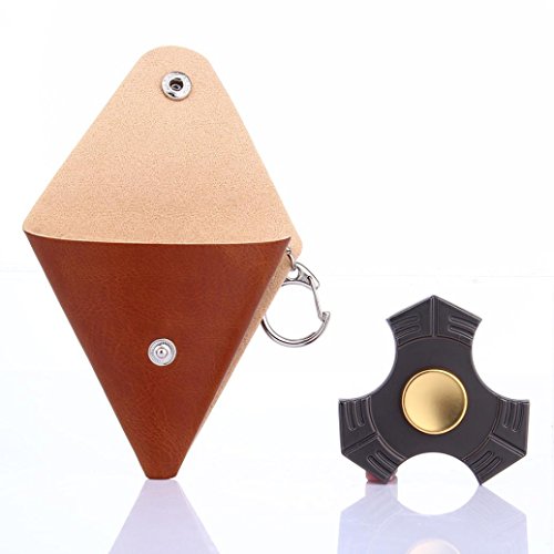 Gift For Fidget Hand Spinner, Gaddit Spinner Triangle Finger Toy Focus ADHD Autism Bag Box Case (Coffee) Gift For Fidget Hand Spinner, Gaddit Spinner Triangle Finger Toy Focus ADHD Autism Bag Box Case (Coffee)