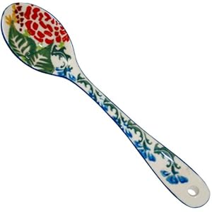 Polish Pottery Ceramika Boleslawiec 1022/280 1-1/4 by 6 1/8-Inch Spoon, Medium