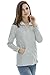 Bearsland Women's Winter Sporty Hoodie Breastfeeding Nursing Top Gray UK Size 10-12