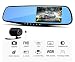 Produktbild Auto-Armaturenbrett-Kamera vorne und hinten, Dual-Objektiv, Video-Dashcam, Bewegungserkennung, Loop-Aufnahme, Dashboard-Kamera, Videokamera, Camcorder, Video-Player, Recoder, 1080P Rückspiegel, schwarze Box