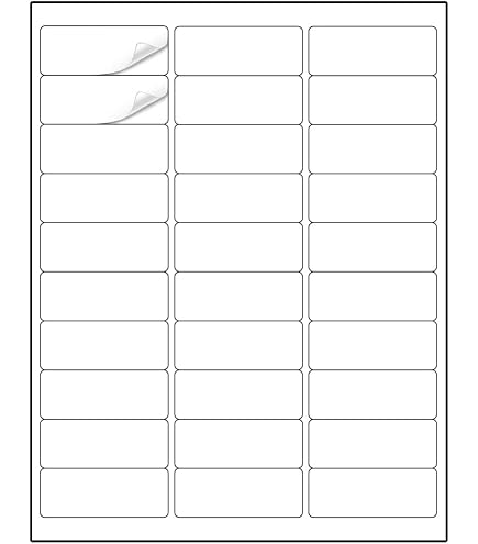 thumbnail interactive-video image 1 of Houselabels Neon Yellow Address Labels – 50 Sheets, 1500 Total – 1 X 2-5/8 Inch – Laser/Inkjet 30 Per Page 1 of 2