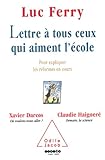 Image de Lettre à tous ceux qui aiment l'école