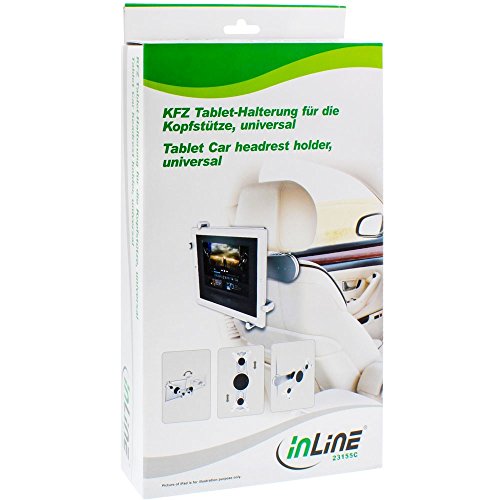 InLine Universal Kfz-Halterung für 17,8 cm (7 Zoll) bis 26,4 cm (10,4 Zoll) Tablet silber - 10