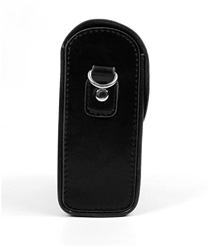Housse de protection pour Nikon CoolPix W100 et Polaroid IF045  Lumix DMC-LX10  DMC-LX15 et DMC-TZ101 appareils photo compacts - aspect cuir couleur noir  par DURAGADGET