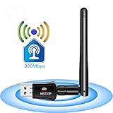 Hochleistung: Bis zu 300Mbit/s wireless Geschwindigkeit, unterstützt allen IEEE 802.11b/g/n (Wi-Fi-Support-Frequenz, 2,4 GHz) Routern perfekt. Kompatibel mit allen WLAN Geräte, ideal für Videos, Streaming-Musik, Skype-Chatten usw.