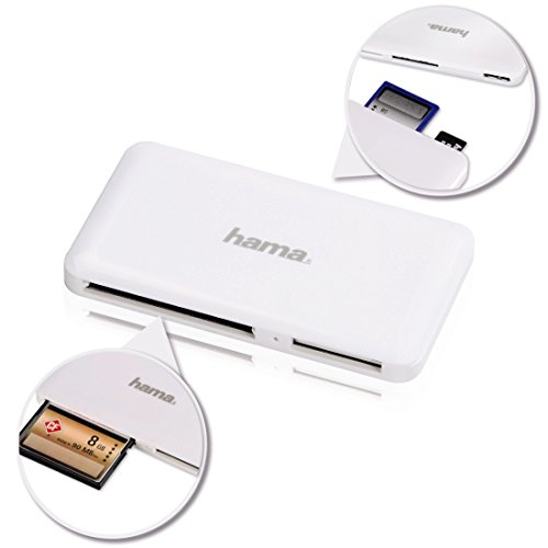 Hama Kartenleser „Slim“, UDMA/UHS-I fähig, (u.a. microSD/SDHC, SD/SDHC, CF Typ I, MMC, USB 3.0), weiß - 5