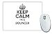 Produktbild Schwarz Keep Calm I 'm a Bouncer Mauspad TXT Motorhead England