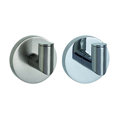 WENKO 20503100 Power-Loc Wandhaken Veroli – Befestigen ohne bohren, Zinkdruckguss, 5.2 x 4.7 x 5.2 cm, Glänzend - 4