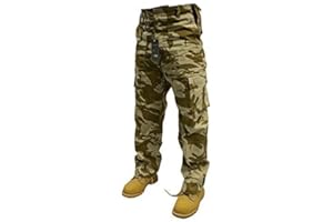 Dallaswear Adults 6 Pocket Army Combat Trousers Cargos W28-56 Short, Reg & Long Legs in 18 Colours!