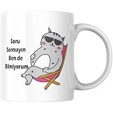 Soru Sormayın Baskılı Kupa Bardak Hediyelik &Ccedil;ay Kahve Kupası