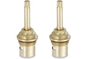 TOPHOMER 2 válvulas de cartucho de grifo, cartucho de disco de vástago de latón de 25 mm, piezas de repuesto para grifo de baño y cocina, color aleatorio (70 mm)
