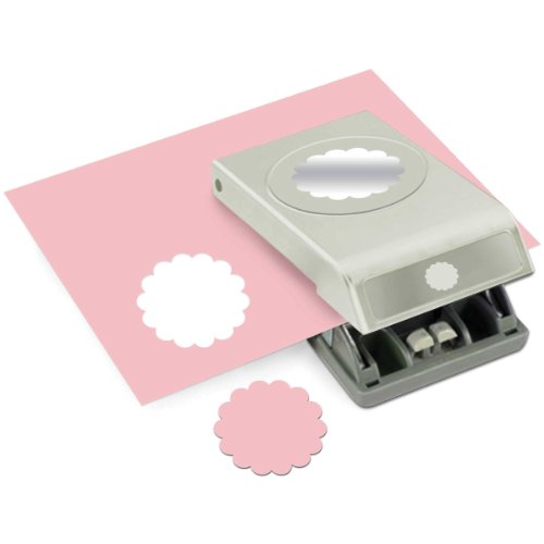 eksuccess eksuccess – 2 1/10,2 cm Scallop Kreis groß Punch, metall, grau, 5 cm