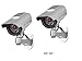 Price comparison product image Set of 2 Dummy Security Camera with IR LEDs and Solar Panel with Installation Material