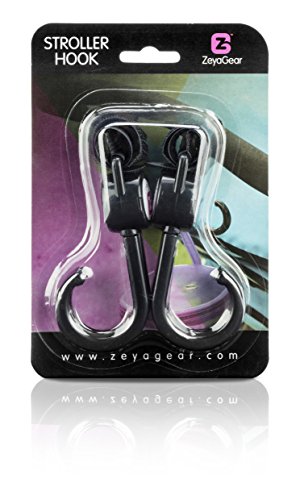 New Stroller Hook 2Pk Conveniently Hang Many Items From Pram Bike or Mobility Scooter