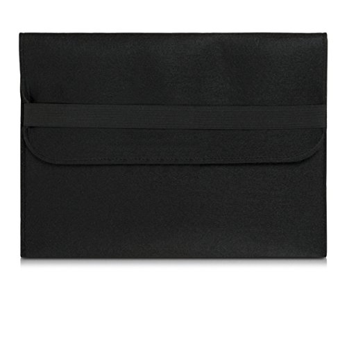 kwmobile Laptoptasche Filz Sleeve f  r 14  Laptop   Notebook   Ultrabook - Notebook Tasche Schutzh  lle Laptop Case H  lle in Schwarz mit Innentaschen