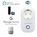 Produktbild Sonoff S20 EU1 StückWIFI Smarte WLAN Steckdose mit App-Steuerung iOS und Android Weiß Funksteckdose Socket für Haus und Büro (Funktioniert mit Amazon Alexa Google Home Nest IFTTT )mit App Steuerung überall und zu jeder Zeit (EU Standard)