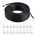 Produktbild CremeBruluee 20M Satellite RG6 Koaxialkabel mit Kabelschellen Professionelle TV-Koaxialkabel