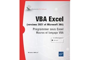 VBA Excel (versions 2021 et Microsoft 365) - Programmer sous Excel : macros et langage VBA