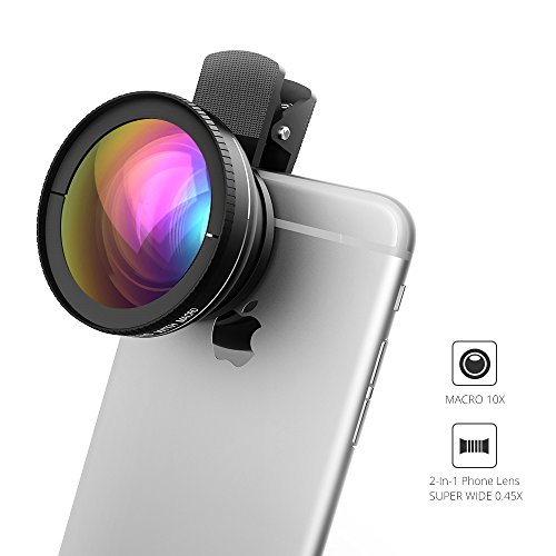 VicTsing Lenti Smartphone Cellulari Obiettivi 2-in-1 con 10X Macro per iPhone/Smartphone