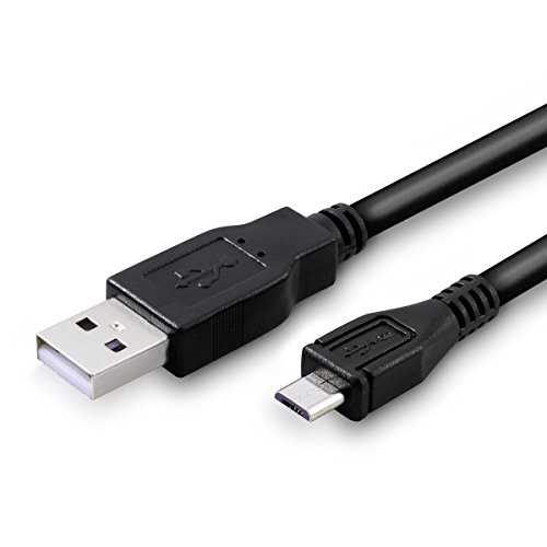 kwmobile Cable Micro USB Universal- Adecuado para Samsung Galaxy S6 / S6 Edge / S5 / S4, Sony Xperia Z2 / Z3 / Z4, LG G2 / G3 / G4-50cm Negro