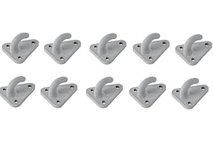 BLNTACKLE76 Juego de 10 – 30 ganchos de plástico con tres agujeros, ganchos de fijación, gancho tensor, 45 x 39 mm, ideal para remolques, lonas, protección de carga, pared de carga (10 unidades)