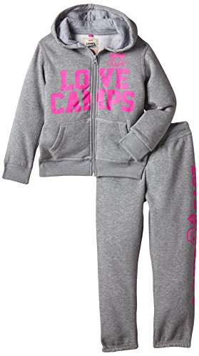 Camps Baby Girls Plain or unicolor Hooded Long sleeve Tracksuit -  Grey - 24 Months