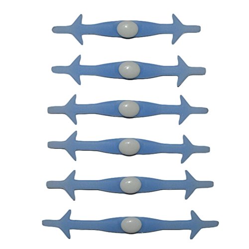 Preisvergleich Produktbild Outgeek No Tie Schnürsenkel leuchtende elastische Silikon Schuh Schnürsenkel Set 12 Stück