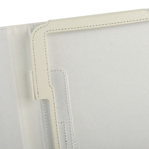gada – Samsung Galaxy Tab 3 10.1 P5200 P5210 P5220 PREMIUM ULTRA SLIM Leder-Imitat tasche in weiß mit praktischer Standfunktion inkl. kostenloser Displayfolie und Touch Pen - 5