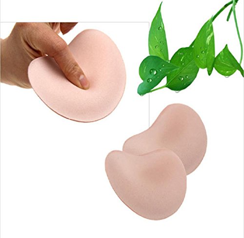 Épaissir le coussin de coffre magique Elyseesen Coeur magique soutien-gorge Insert coussinets Push Up Gel adhésif Breast Enhancer Bikini de remplissage (Beige)