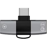 polham mobile Type C to 2x Type C Girişli Şarj ve Kulaklık &Ccedil;oğaltıcı Adapt&ouml;r&uuml;, 30W Şarj Destekli &Ccedil;oğaltıcı