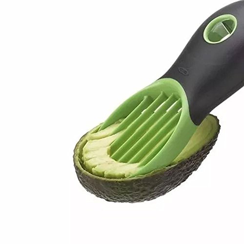3 in 1Avocadoschneider Avocadoschäler – Grün - 2