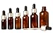 20 ml Wholesale Boston Round Amber Glass Bottles Refillable Essential Oils Drop Bottles Empty Pipette Eye Dropper Serum Bottles Lot Of 50