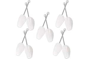 Hollylife 2 Pairs / 5 Pairs / 10 Pairs Shoes Trees Maintain Shape Footwear Adjustable Spiral Spring Shoe Tree Shaper Stretcher for Unisex Men & Women UK 6.5-9/EU 39-42