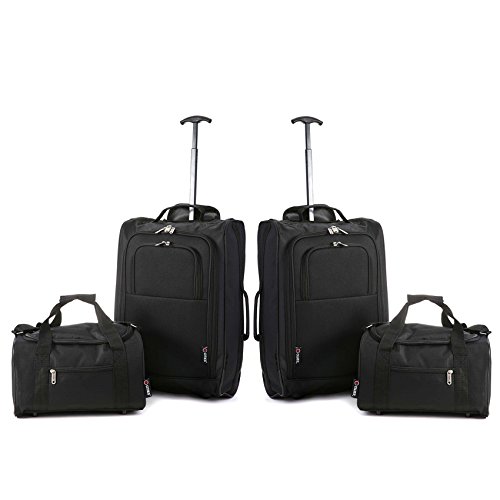 5 Cities Set of 2 Ryanair Cabin Approved Main & Second Hand Luggage