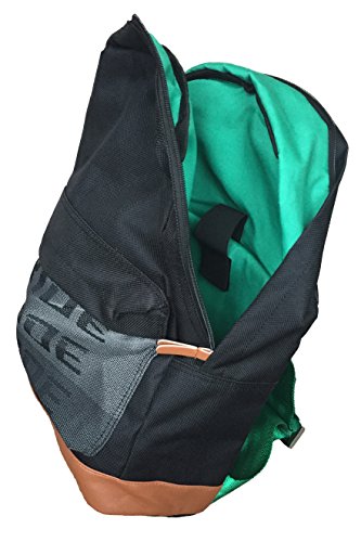 Schwarze Bride Takata Rucksack JDM mit Green racing Kabelbaum als Riemen und ein sch  nes Gr  n gepolsterten Tasche Fach f  r Ihre 15-Zoll-Laptop plus