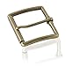 Produktbild Frederic+Hermano Gürtelschnalle Buckle 50mm Metall Messing Antik - Buckle Plain - Dornschliesse Für Gürtel Mit 5cm Breite - Messingfarben Antik