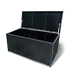 ✔Breite Anwendung -- Es kann als Schließfach verwendet werden, um Gegenstände wie Decken, Kissen, Matten usw. aufzubewahren. Es kann auch als Bank oder Gartentisch verwendet werden, um für Ruhe zu sorgen. Geeignet für Garten oder Balkon, gewerblich oder häuslich.