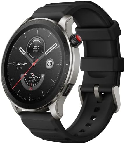 Amazfit GTR 4 Smartwatch Orologio Intelligente, Dual Band GPS, 6 Posizioni Satellitari, 150 modalità Sportive, Riproduzione di Musica, Telefonate Bluetooth, Alexa, AMOLED, SpO2, Cardiofrequenzimetro