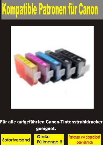 !!! Reinigungspatronen !!! 5 Chip Reinigungspatronen kompatibel zu Canon PGI-525 / CLI-526 zur Druckkopfreinigung. Für Folgende Drucker : IP 4850 IP 4950 IX 6550 MG 5150 MG 5250 MG 5340 MG 5350 MG 6150 MG 6250 MG 8150 MG 5100 MG 5200 MG 5300 MG 6120 MG 8120 MG 8240 MG 8250 MX 885 MX 895 MX 715 PGI-525BK / CLI-526C / CLI-526M / CLI-526Y und CLI-526BK 100% Qualität MIT CHIP
